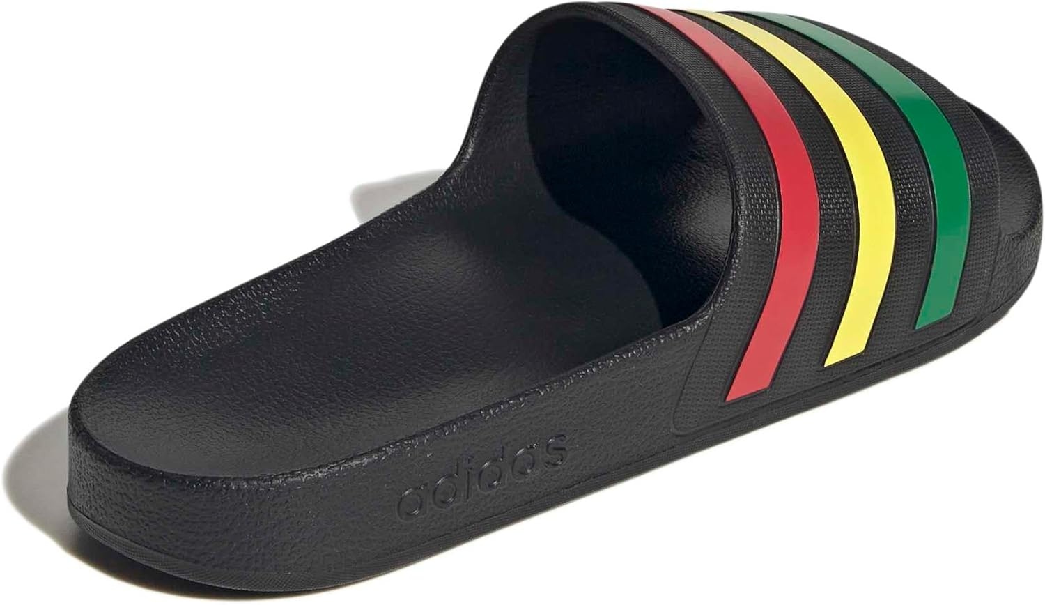 image:imageadidas Unisex Adult Adilette Aqua Slide SandalCore BlackGreenPure Ruby