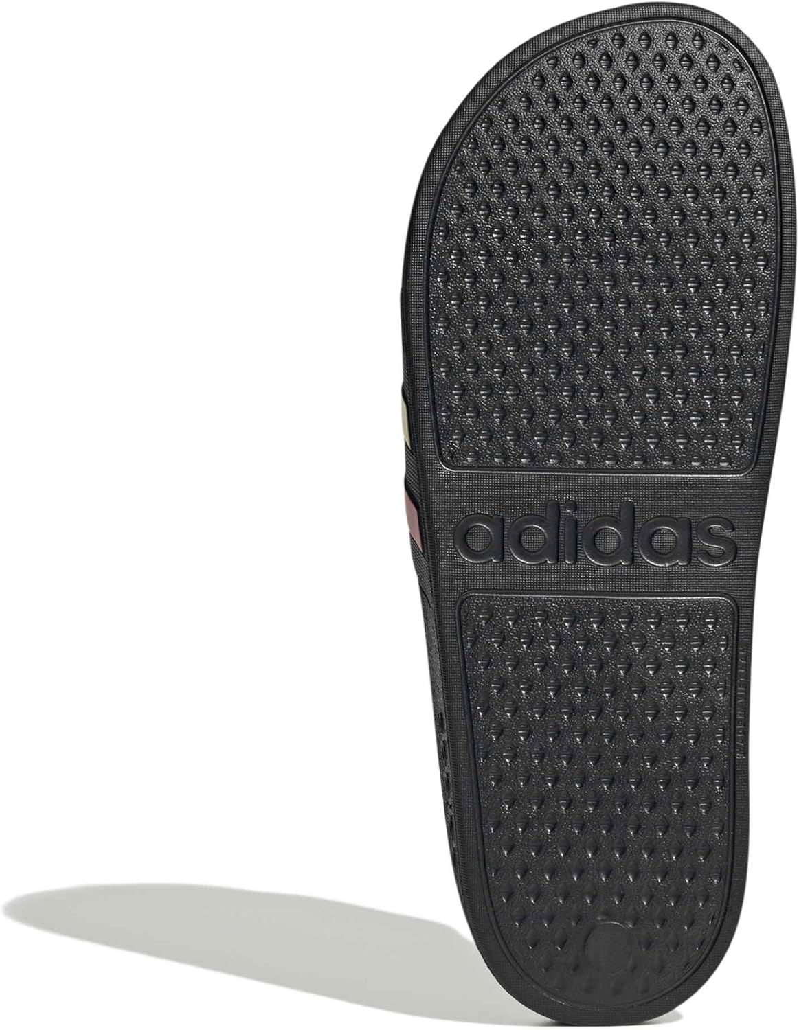 image:imageadidas Unisex Adult Adilette Aqua Slide SandalCore BlackGreenPure Ruby