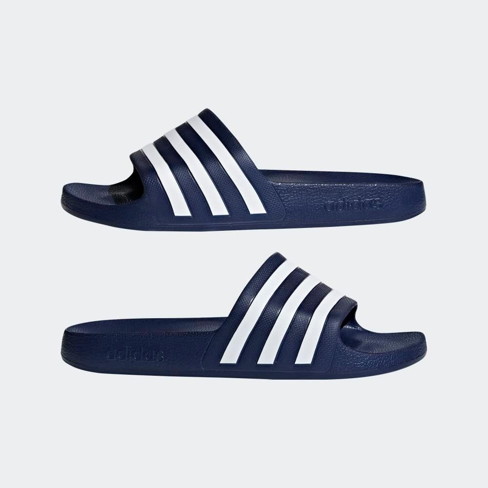 image:imageadidas Unisex Adult Adilette Aqua Slide SandalDark BlueWhiteDark Blue