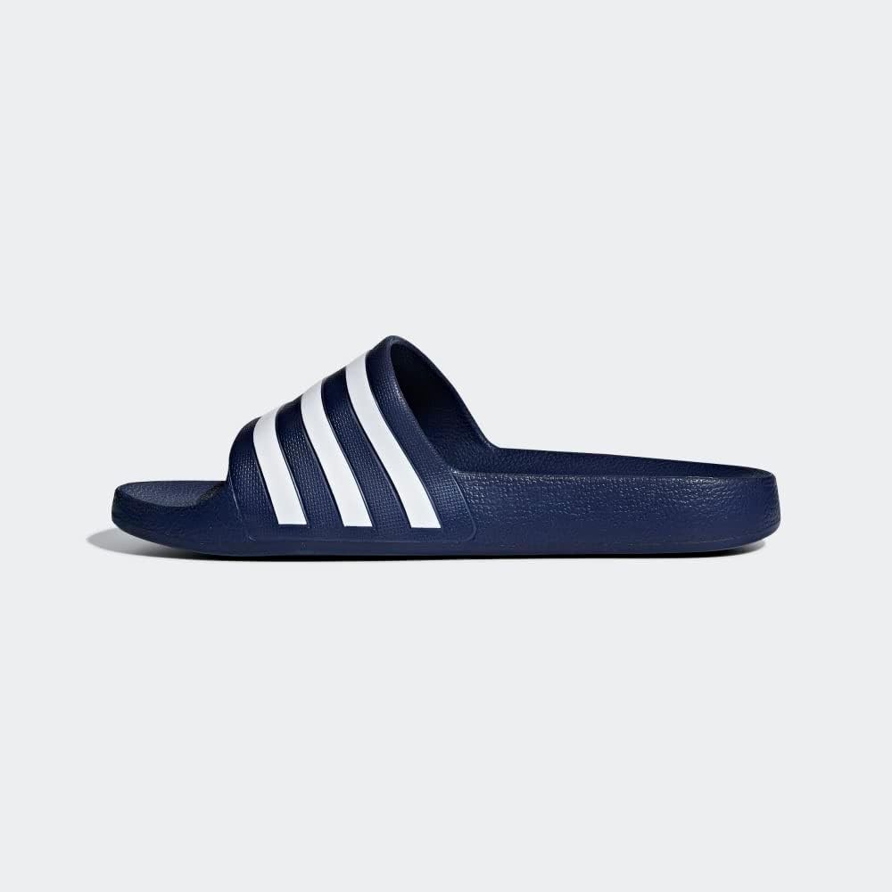 image:imageadidas Unisex Adult Adilette Aqua Slide SandalDark BlueWhiteDark Blue