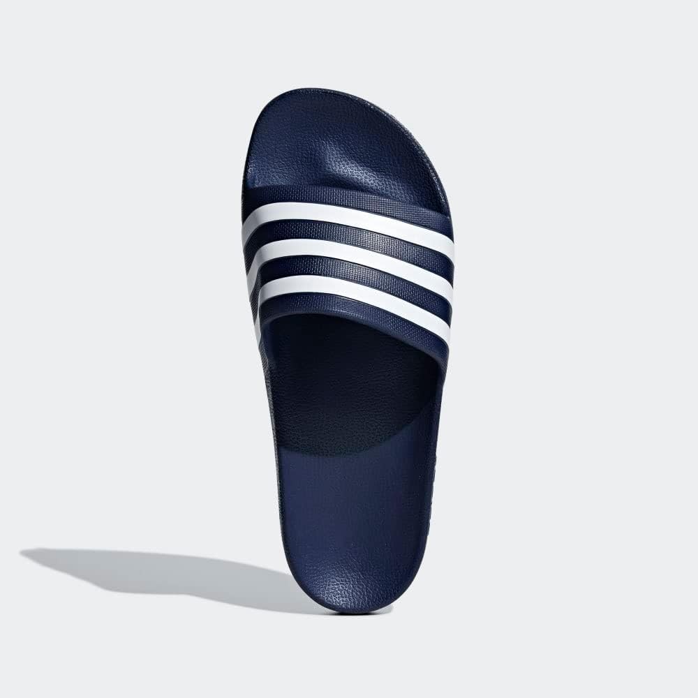 image:imageadidas Unisex Adult Adilette Aqua Slide SandalDark BlueWhiteDark Blue