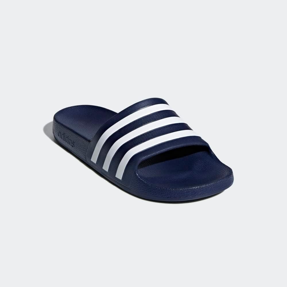 image:imageadidas Unisex Adult Adilette Aqua Slide SandalDark BlueWhiteDark Blue