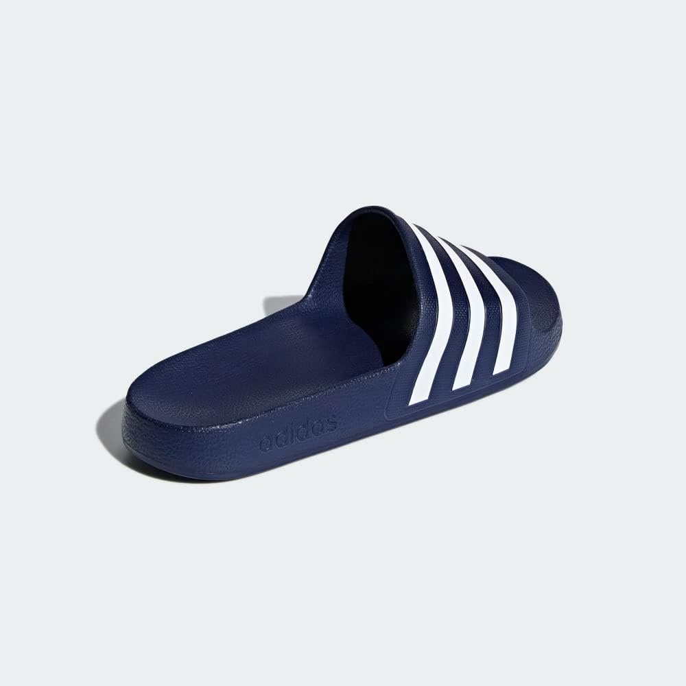 image:imageadidas Unisex Adult Adilette Aqua Slide SandalDark BlueWhiteDark Blue