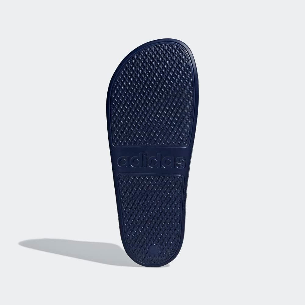 image:imageadidas Unisex Adult Adilette Aqua Slide SandalDark BlueWhiteDark Blue