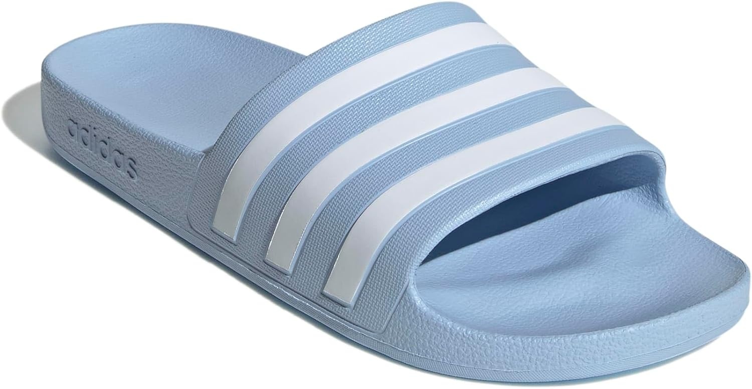 image:imageadidas Unisex Adult Adilette Aqua Slide SandalGlow BlueWhiteGlow Blue