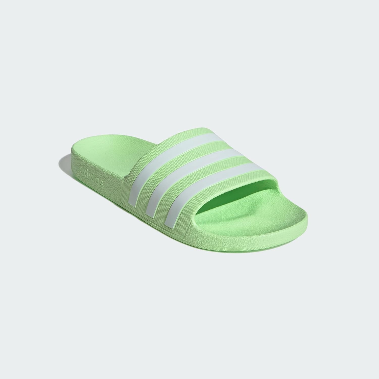 image:imageadidas Unisex Adult Adilette Aqua Slide SandalGreen SparkWhiteGreen Spark