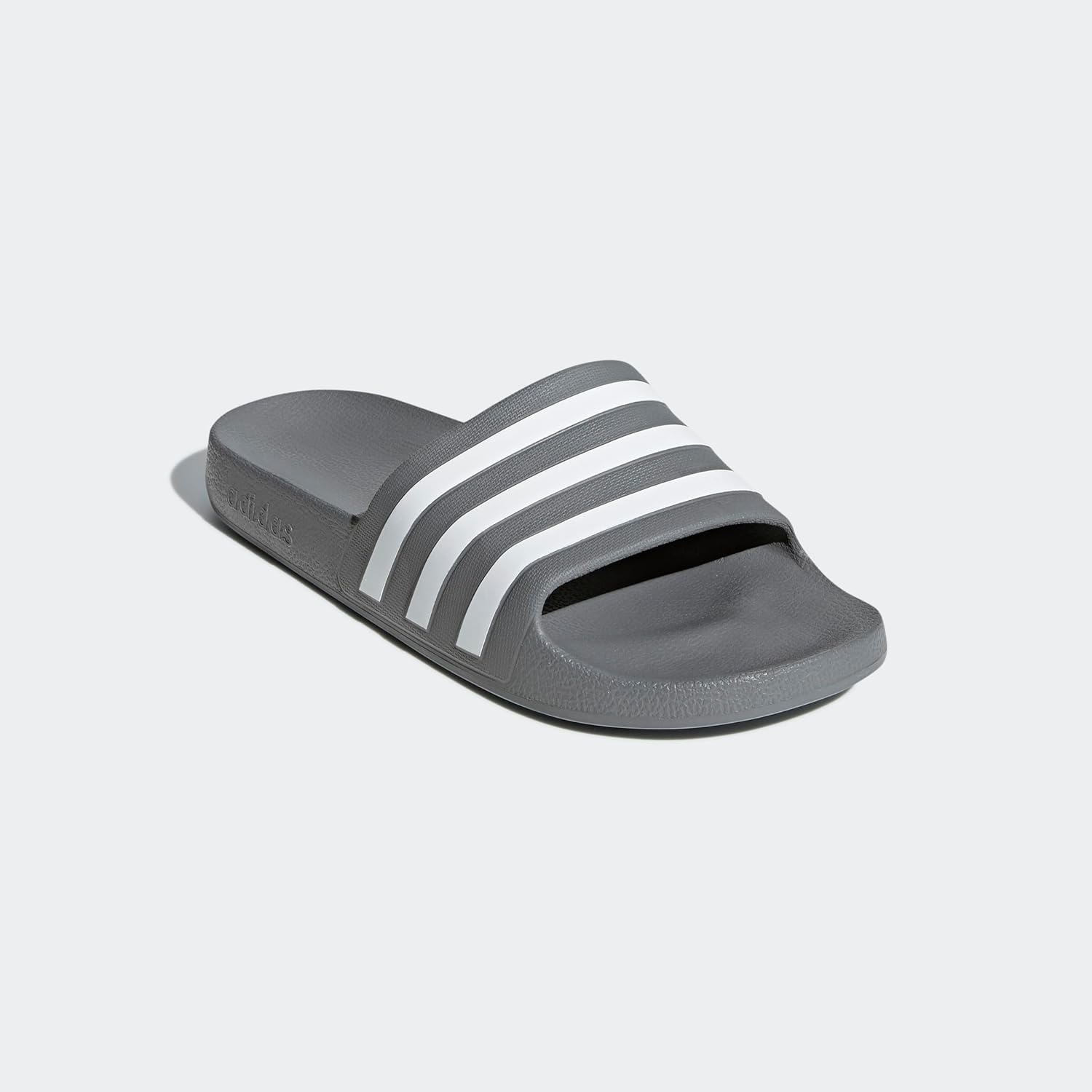 image:imageadidas Unisex Adult Adilette Aqua Slide SandalGreyWhiteGrey