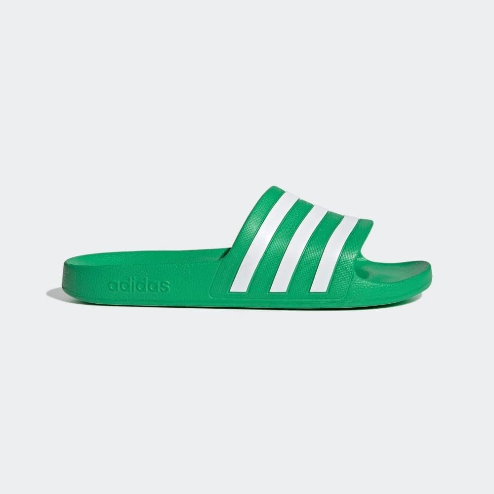 image:imageadidas Unisex Adult Adilette Aqua Slide SandalVivid GreenWhiteVivid Green