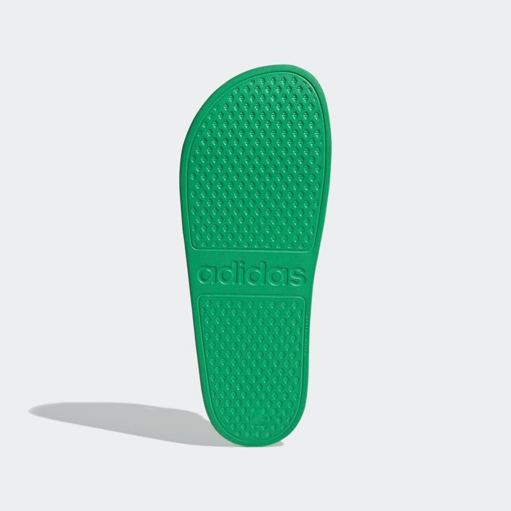 image:imageadidas Unisex Adult Adilette Aqua Slide SandalVivid GreenWhiteVivid Green