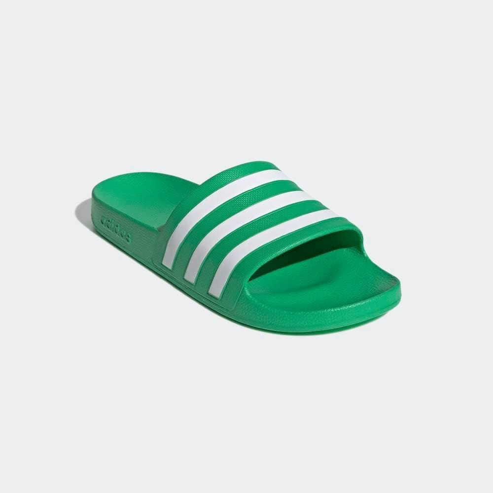 image:imageadidas Unisex Adult Adilette Aqua Slide SandalVivid GreenWhiteVivid Green