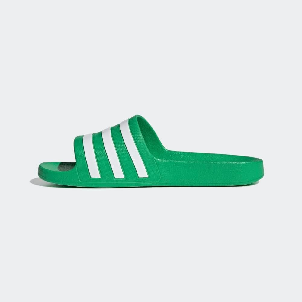 image:imageadidas Unisex Adult Adilette Aqua Slide SandalVivid GreenWhiteVivid Green