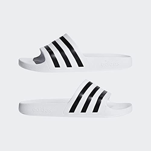 image:imageadidas Unisex Adult Adilette Aqua Slide SandalWhiteCore BlackWhite