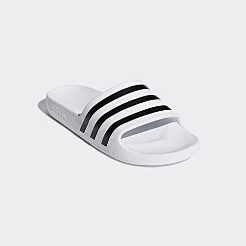 image:imageadidas Unisex Adult Adilette Aqua Slide SandalWhiteCore BlackWhite