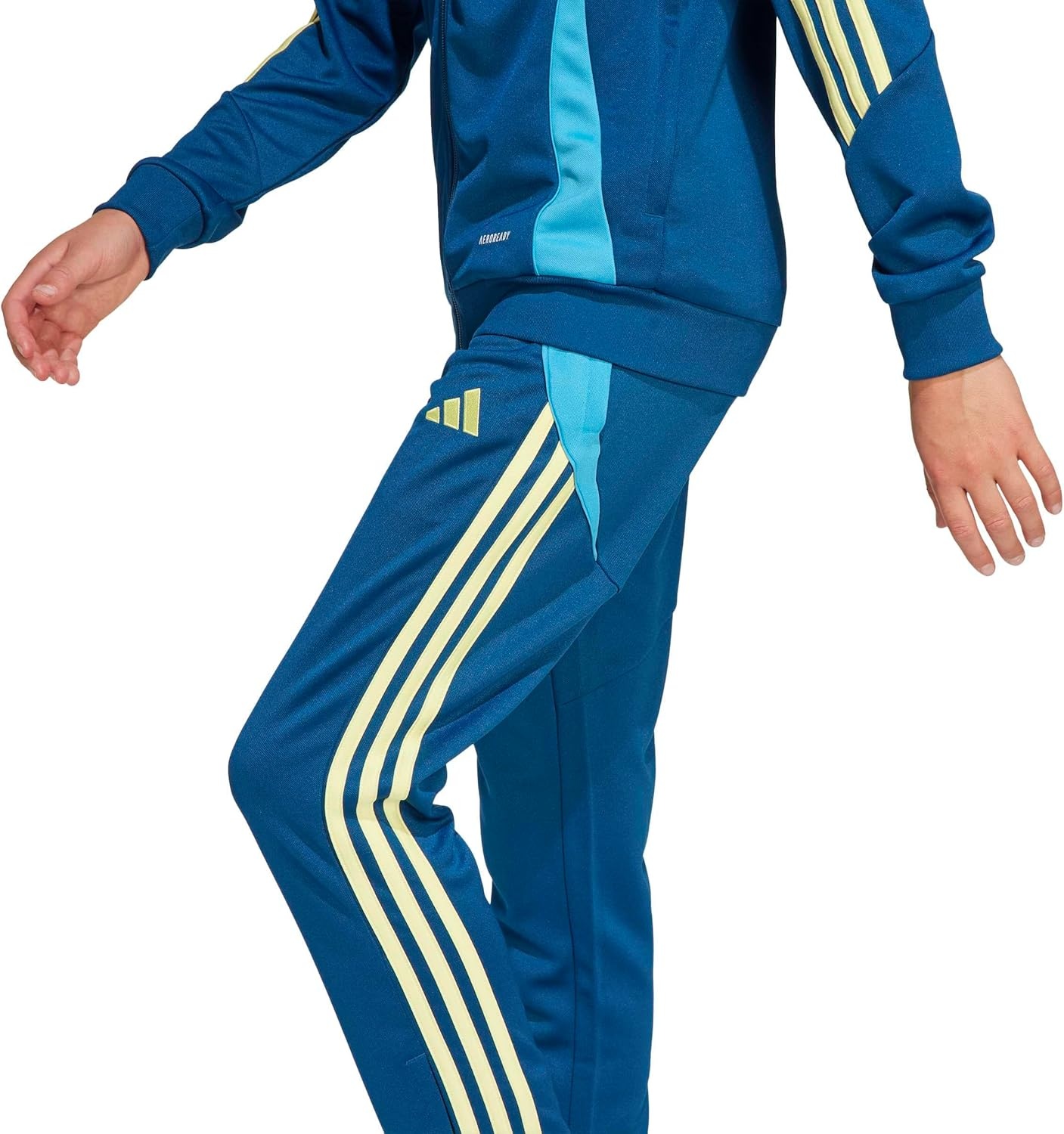 image:imageadidas Unisex Kids Tiro 24 Training PantsLegend MarinePearl Citrine