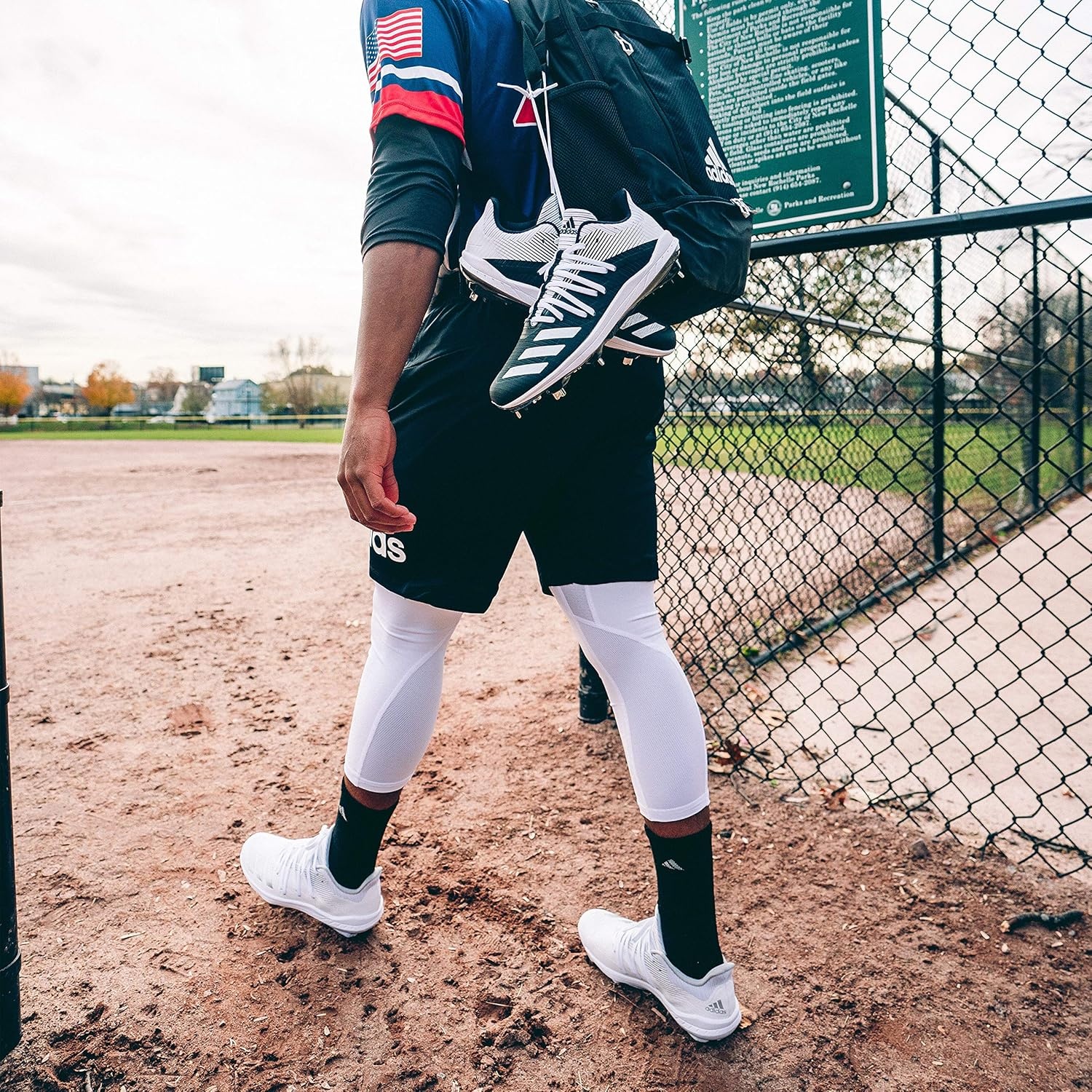 image:imageadidas Unisex Stirrup Socks for Baseball Softball amp Team SportsTeam MaroonWhite2
