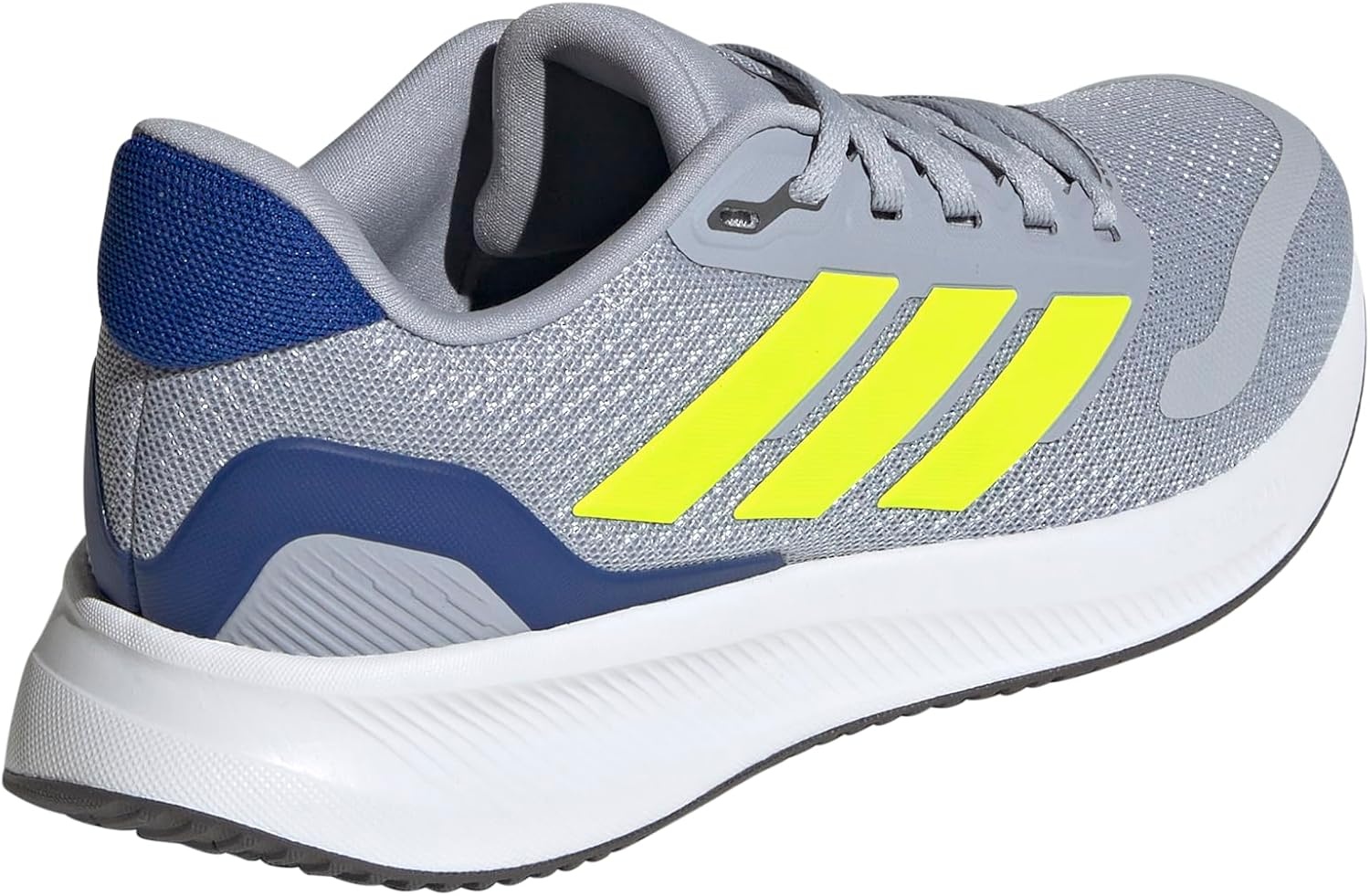 image:imageadidas UnisexChild Run Falcon 5Halo SilverLucid LemonTeam Royal Blue