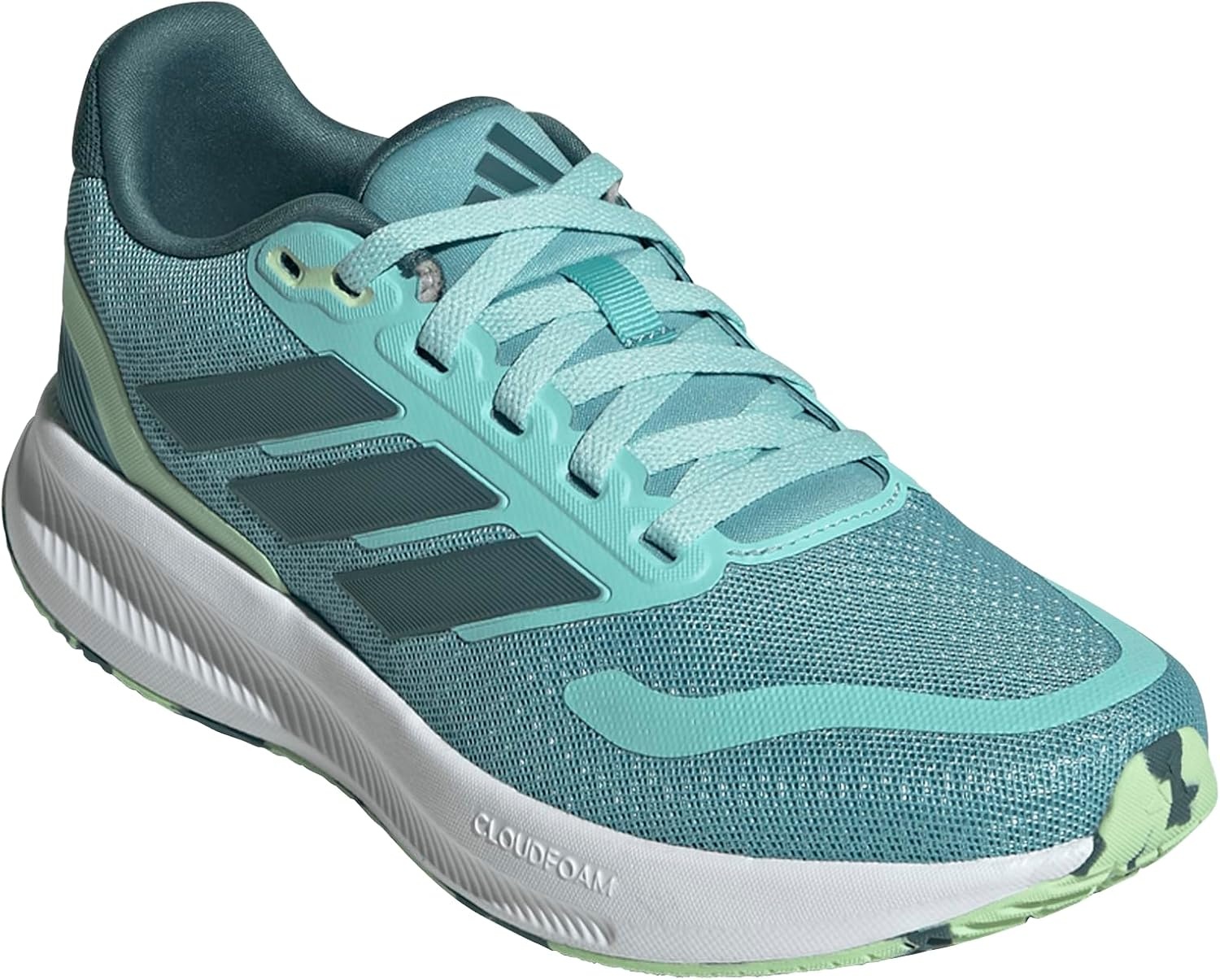 image:imageadidas UnisexChild Run Falcon 5Mint TonPreloved TealSemi Green Spark