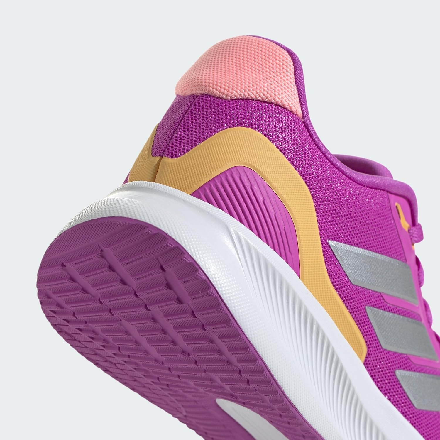image:imageadidas UnisexChild Run Falcon 5Purple BurstSilver MetallicSemi Spark