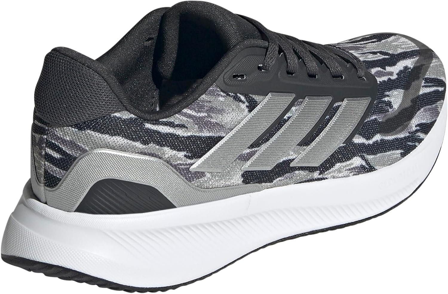 image:imageadidas UnisexChild Run Falcon 5Silver PebbleSilver MetallicCarbon