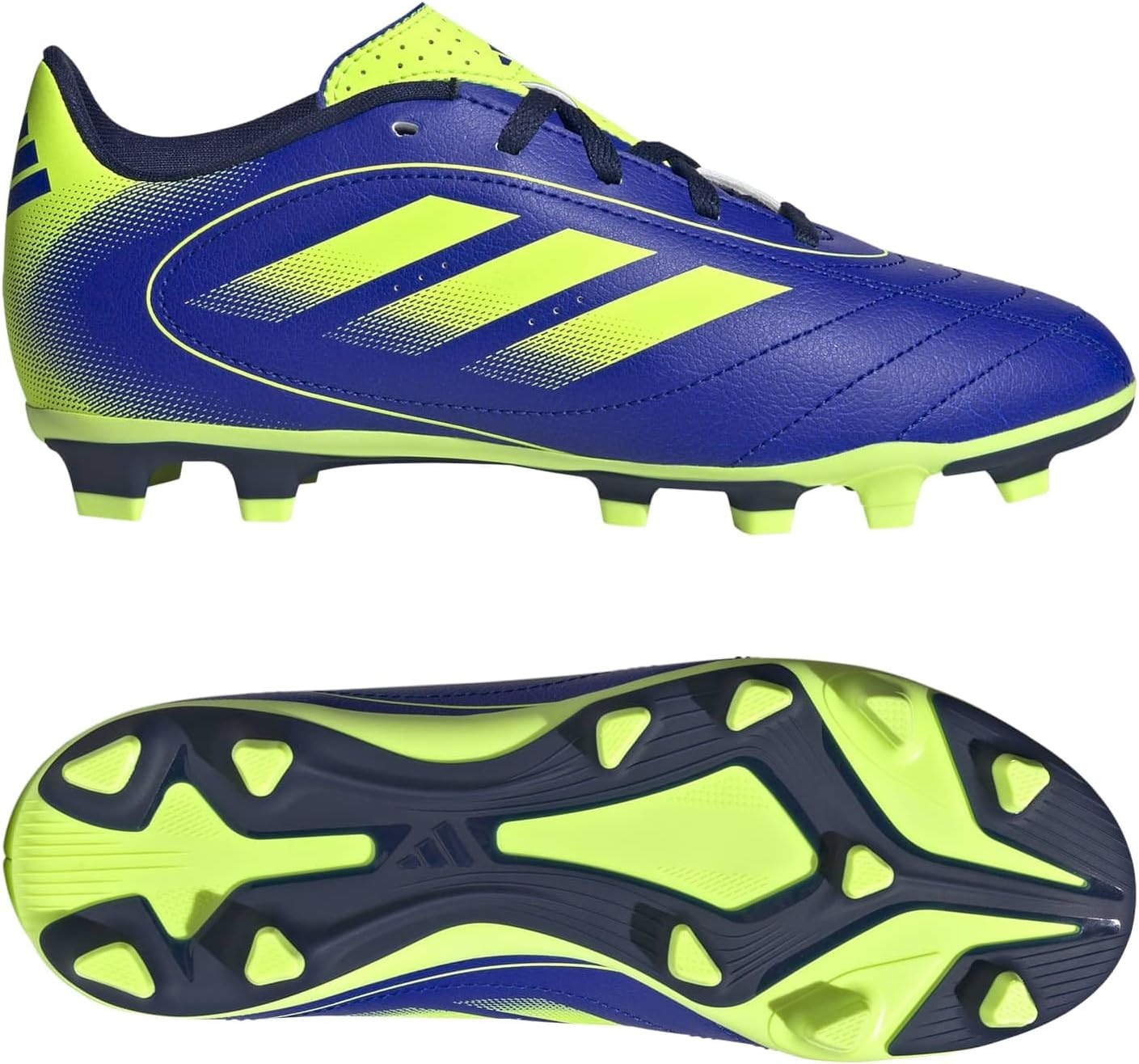 image:imageadidas UnisexKids Goletto IX FirmMulti GroundLucid BlueLucid LemonDark Blue