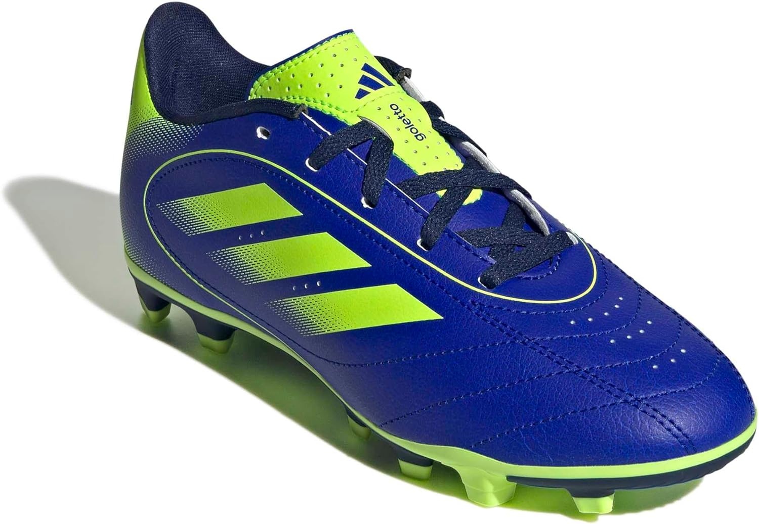 image:imageadidas UnisexKids Goletto IX FirmMulti GroundLucid BlueLucid LemonDark Blue