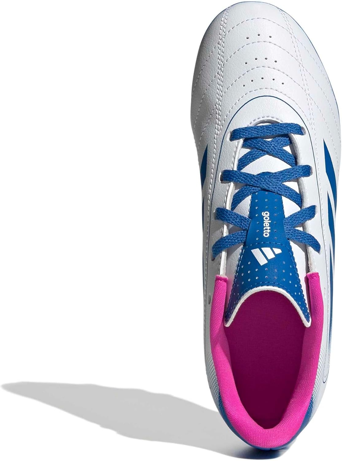 image:imageadidas UnisexKids Goletto IX FirmMulti GroundWhiteBright RoyalTeam Shock Pink