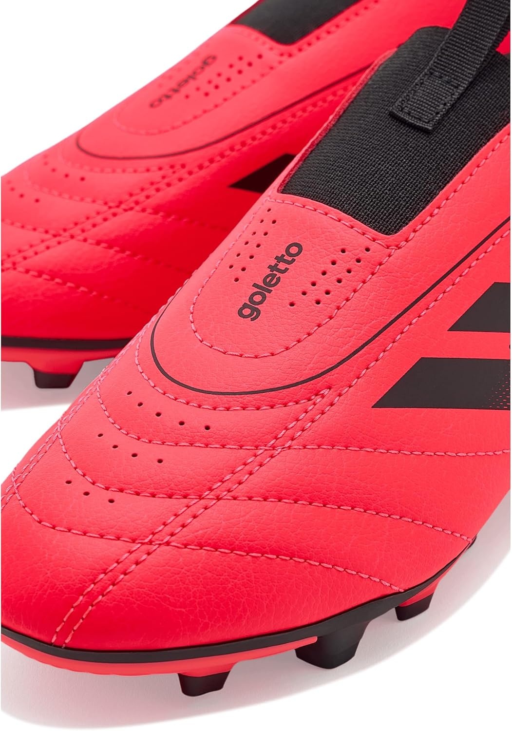 image:imageadidas UnisexKids Goletto IX Laceless FirmMulti GroundSolar TurboBlackBlack
