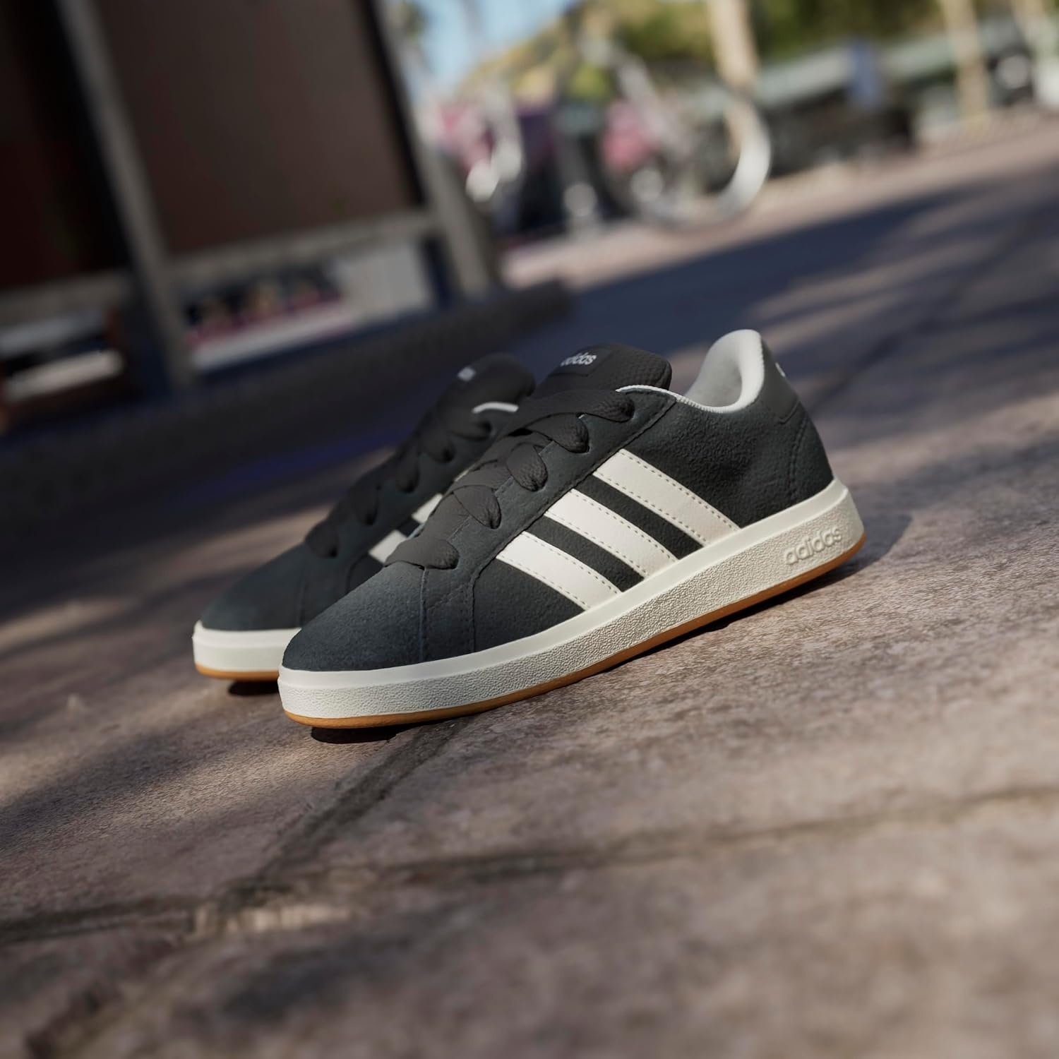image:imageadidas UnisexKids Grand Court 00sBlackOff WhiteGum