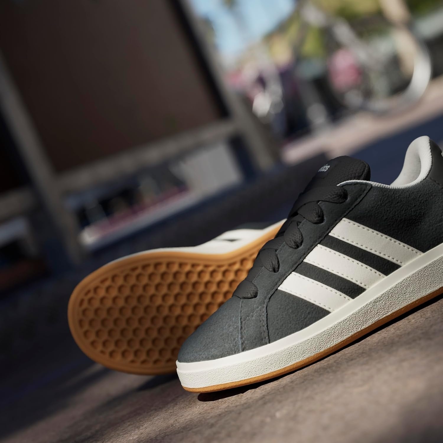 image:imageadidas UnisexKids Grand Court 00sBlackOff WhiteGum