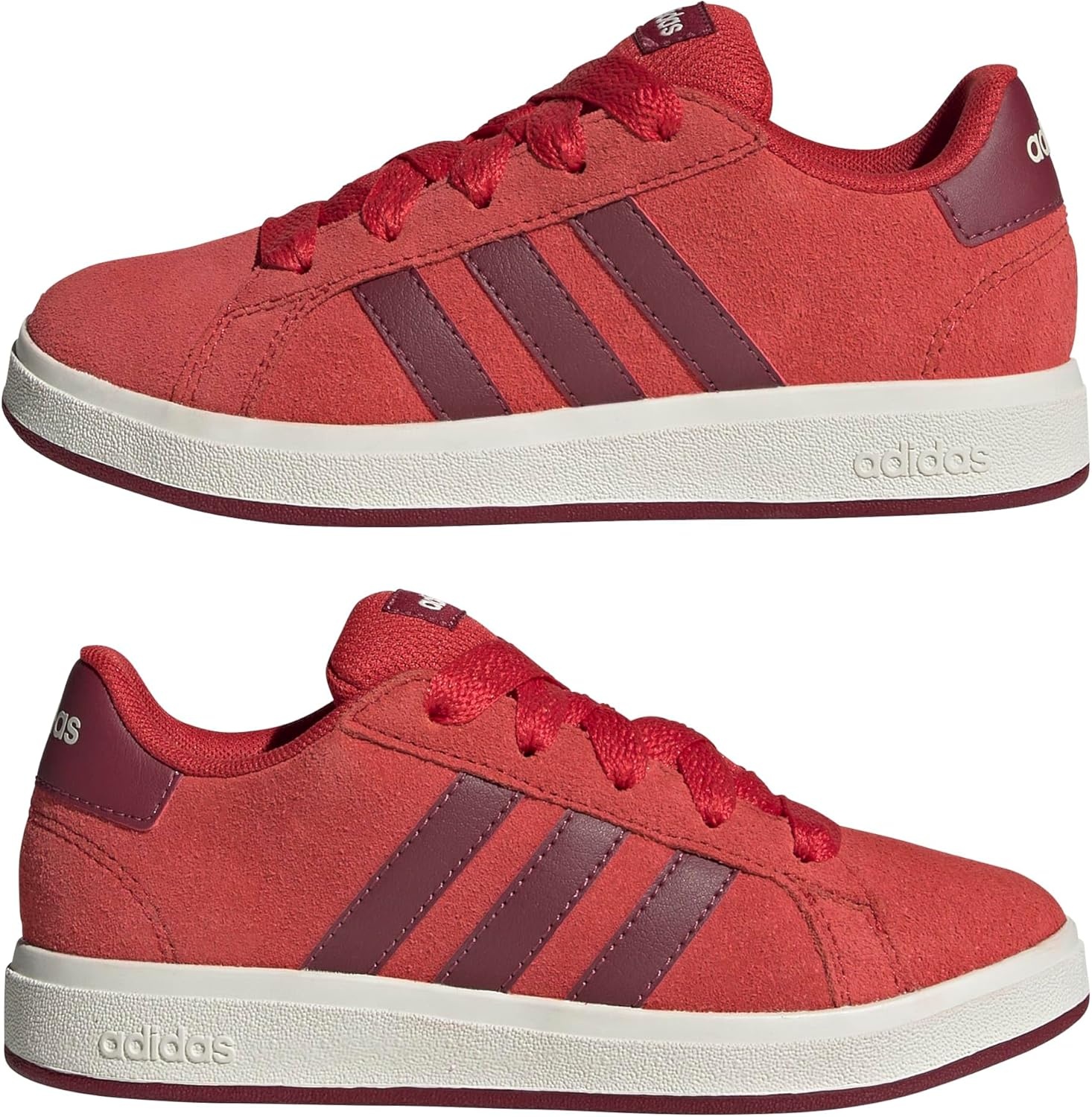 image:imageadidas UnisexKids Grand Court 00sOff WhiteWhiteBlack