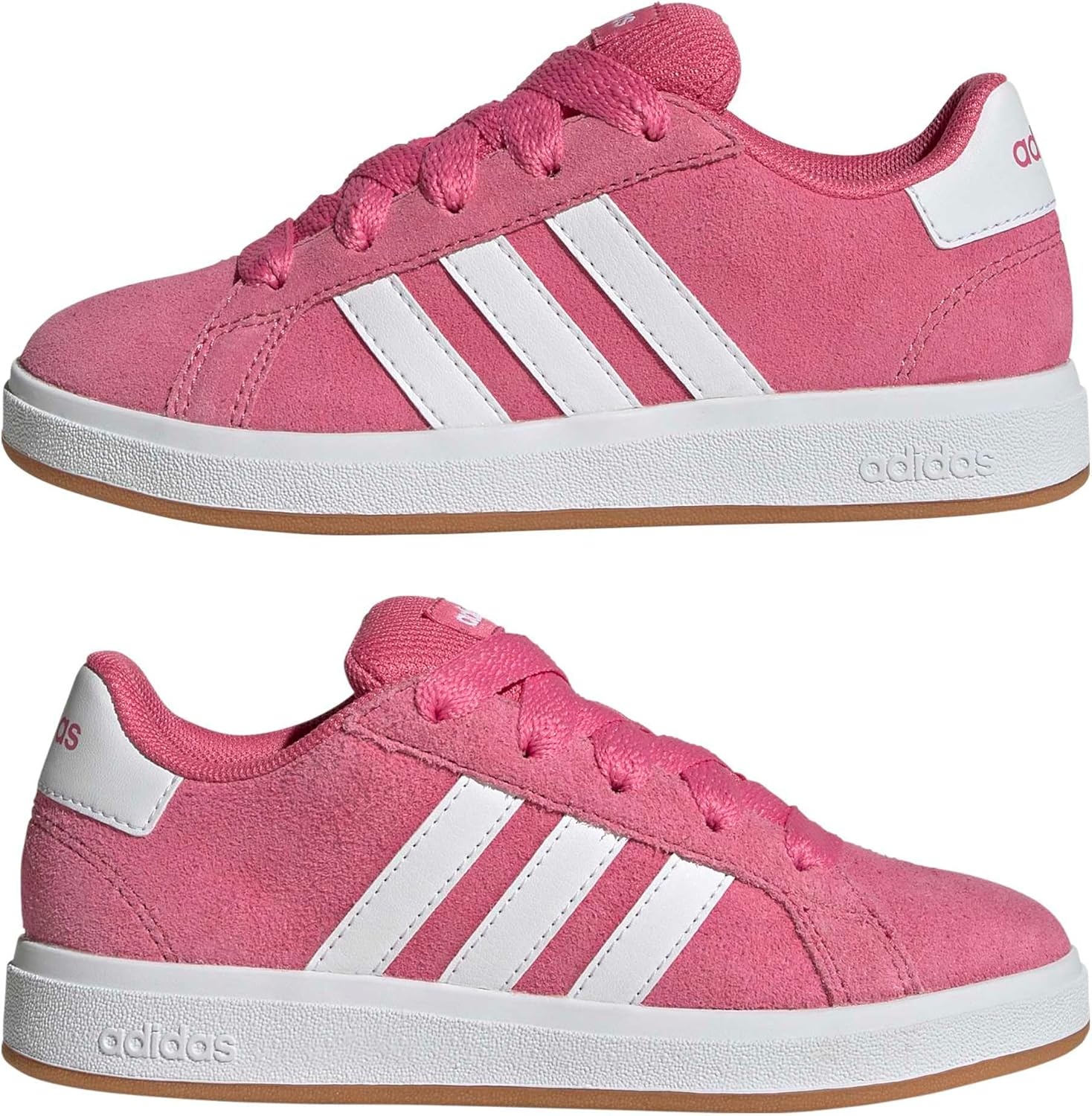 image:imageadidas UnisexKids Grand Court 00sPink FusionWhiteGum