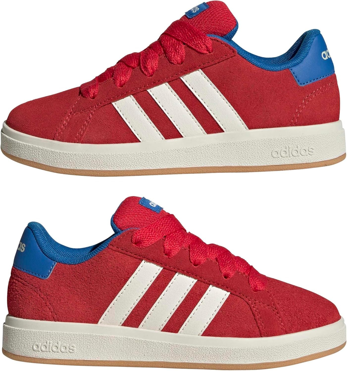 image:imageadidas UnisexKids Grand Court 00sPure RubyWhiteBright Royal