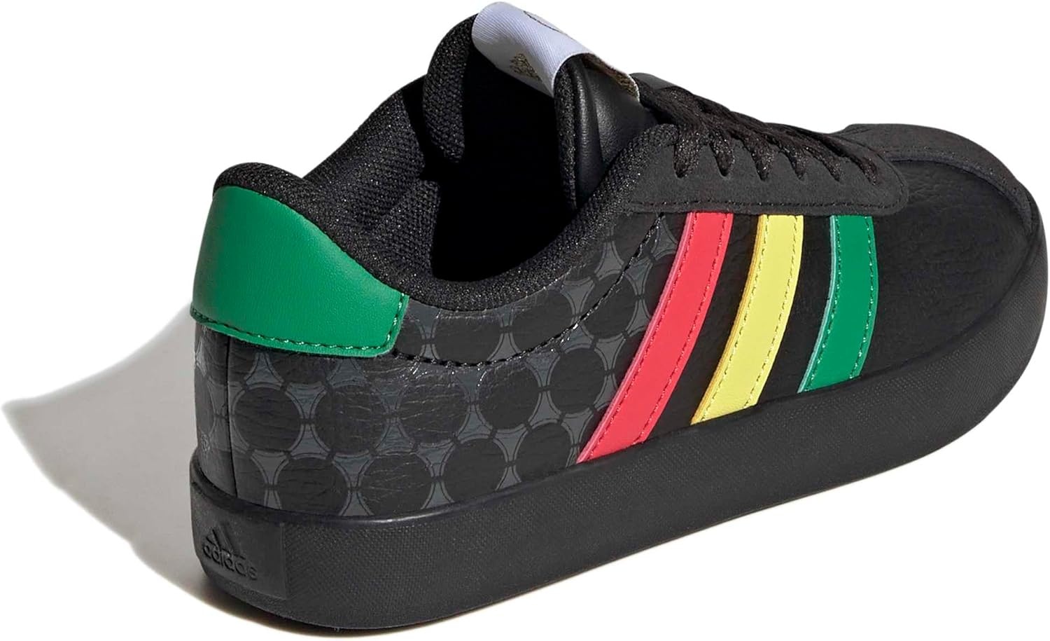 image:imageadidas UnisexKids VL Court 30BlackGreenPure Ruby