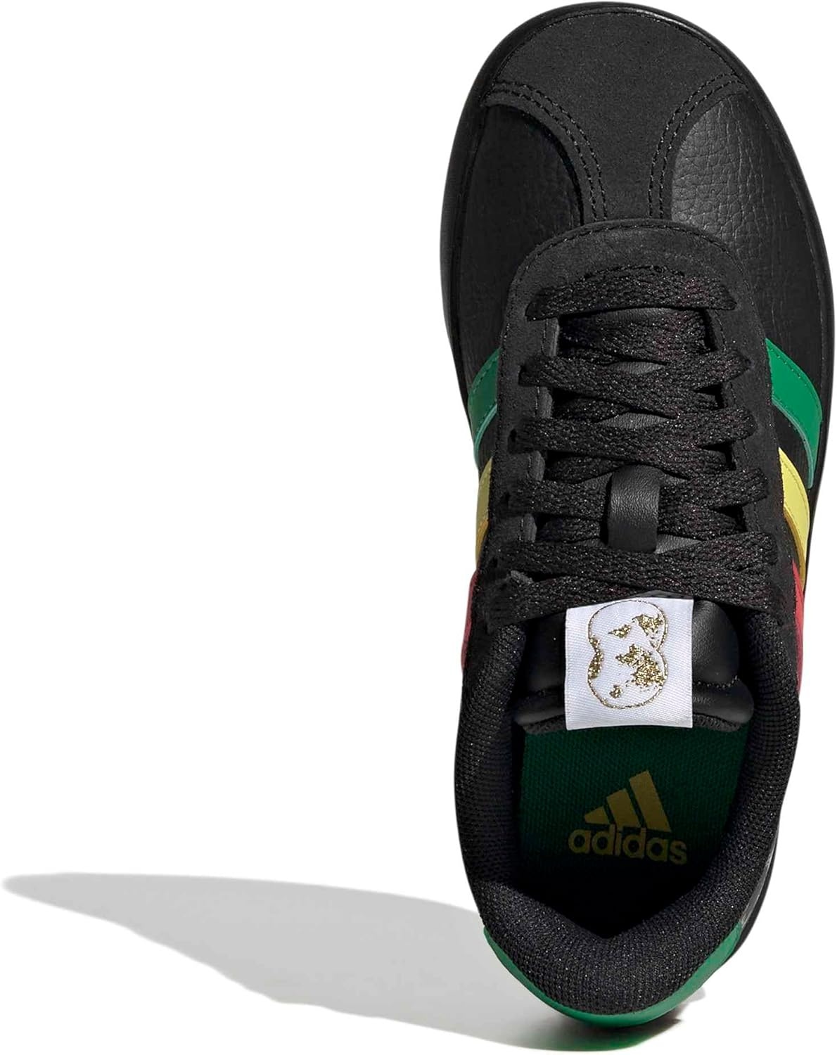 image:imageadidas UnisexKids VL Court 30BlackGreenPure Ruby