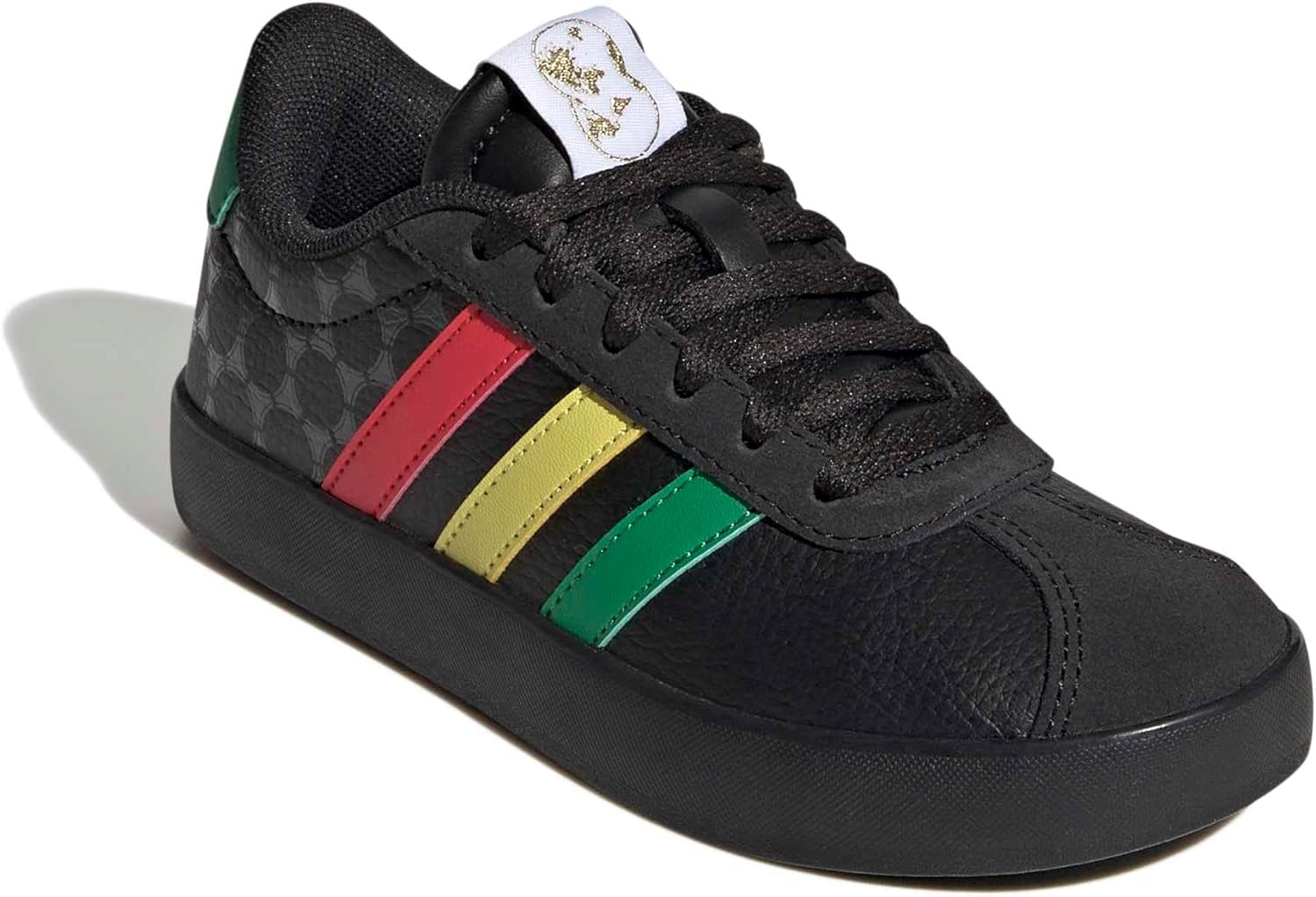 image:imageadidas UnisexKids VL Court 30BlackGreenPure Ruby