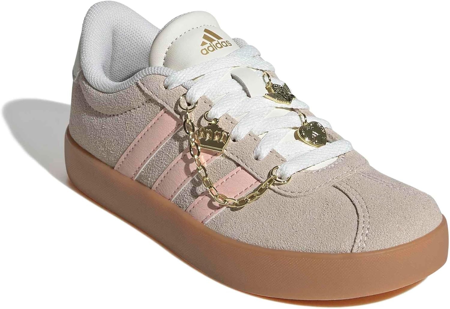 image:imageadidas UnisexKids VL Court 30Crystal LinenBlush PinkOff White
