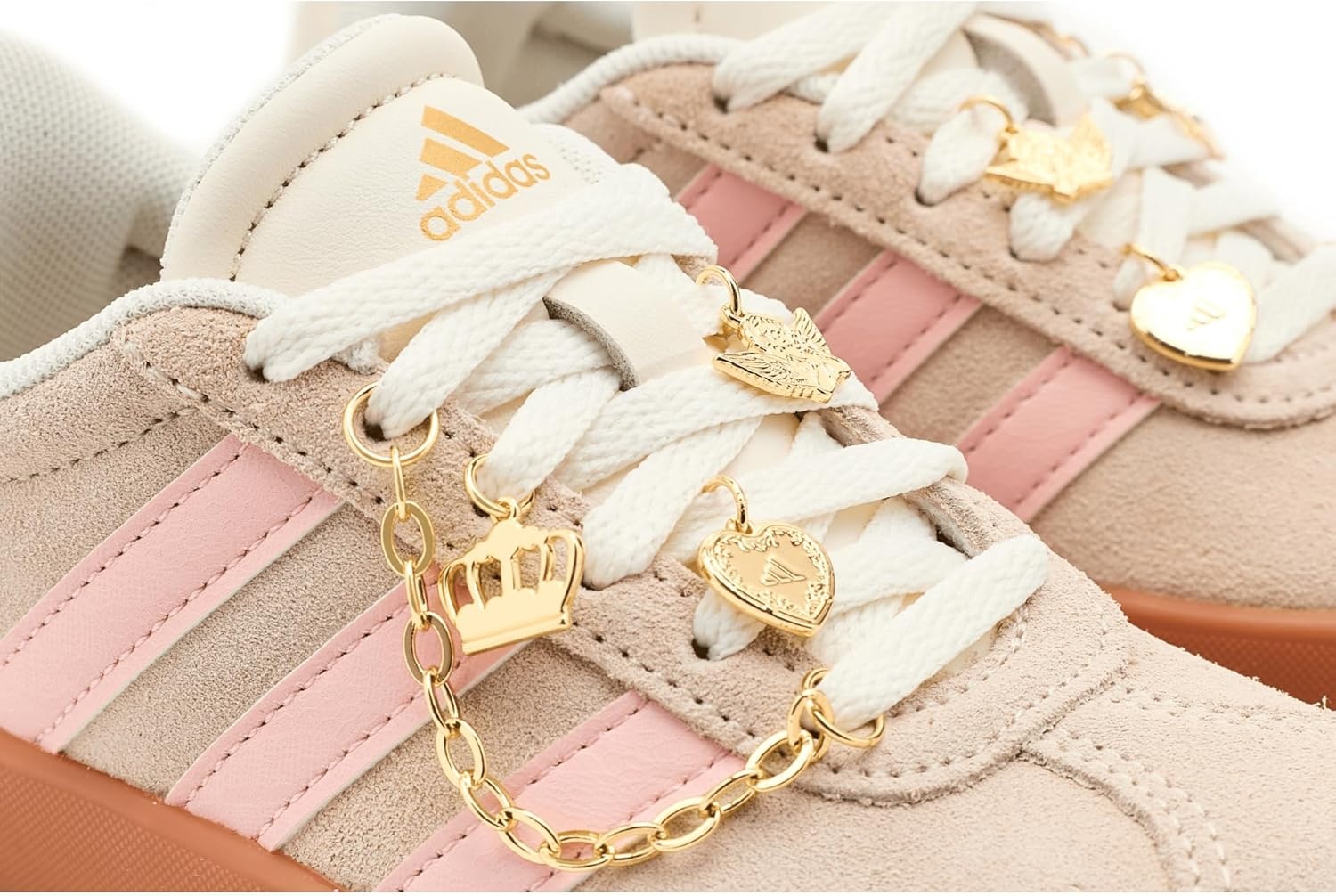 image:imageadidas UnisexKids VL Court 30Crystal LinenBlush PinkOff White