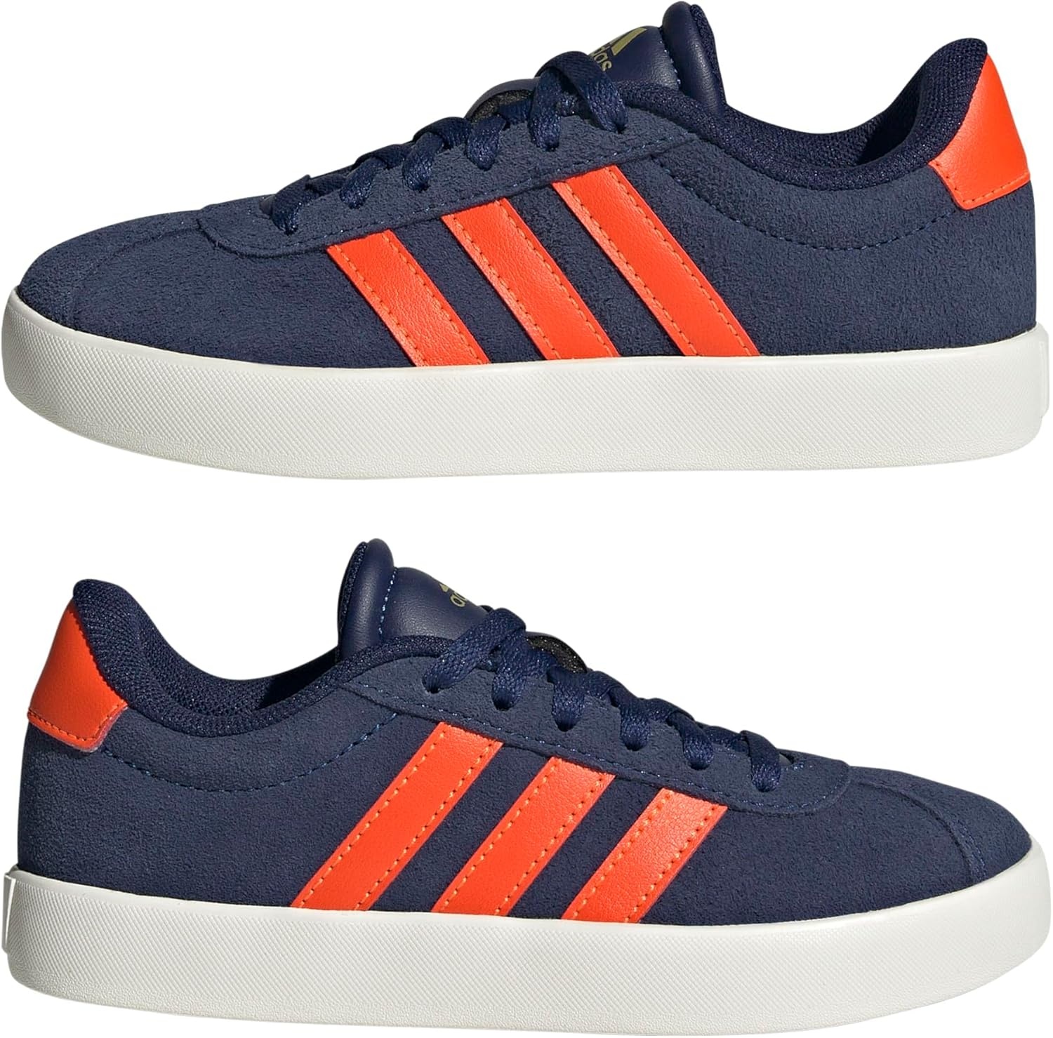 image:imageadidas UnisexKids VL Court 30Dark BlueImpact OrangeGold Metallic