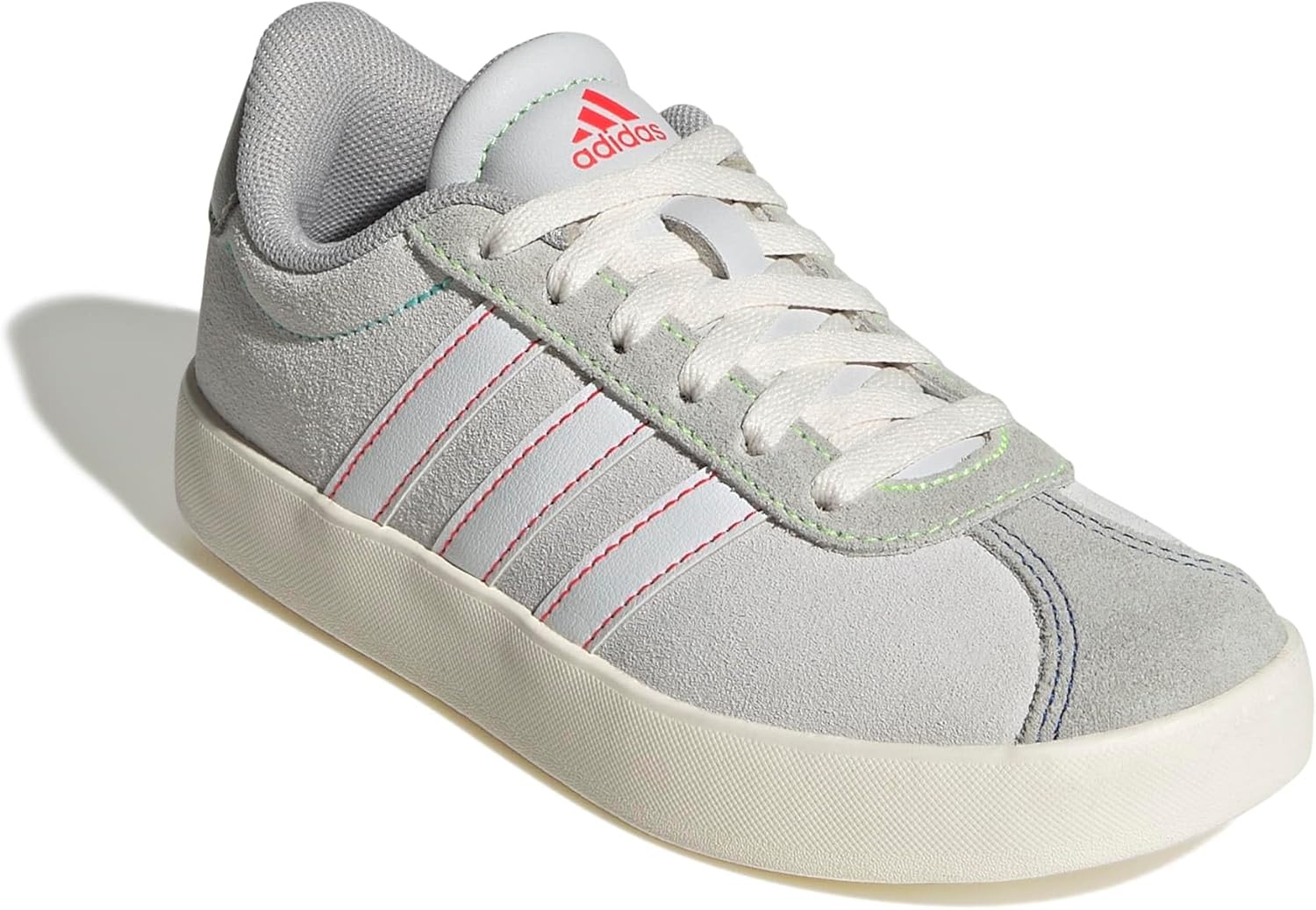 image:imageadidas UnisexKids VL Court 30Dash GreyWhiteLime Burst