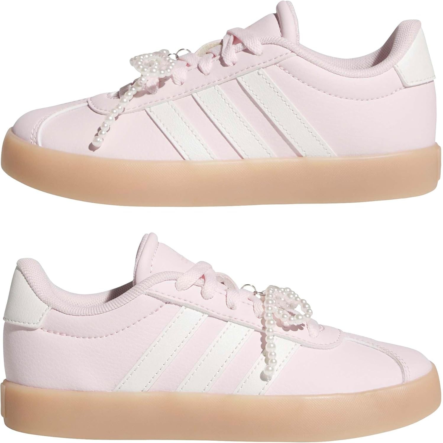 image:imageadidas UnisexKids VL Court 30Distilled PinkWhite