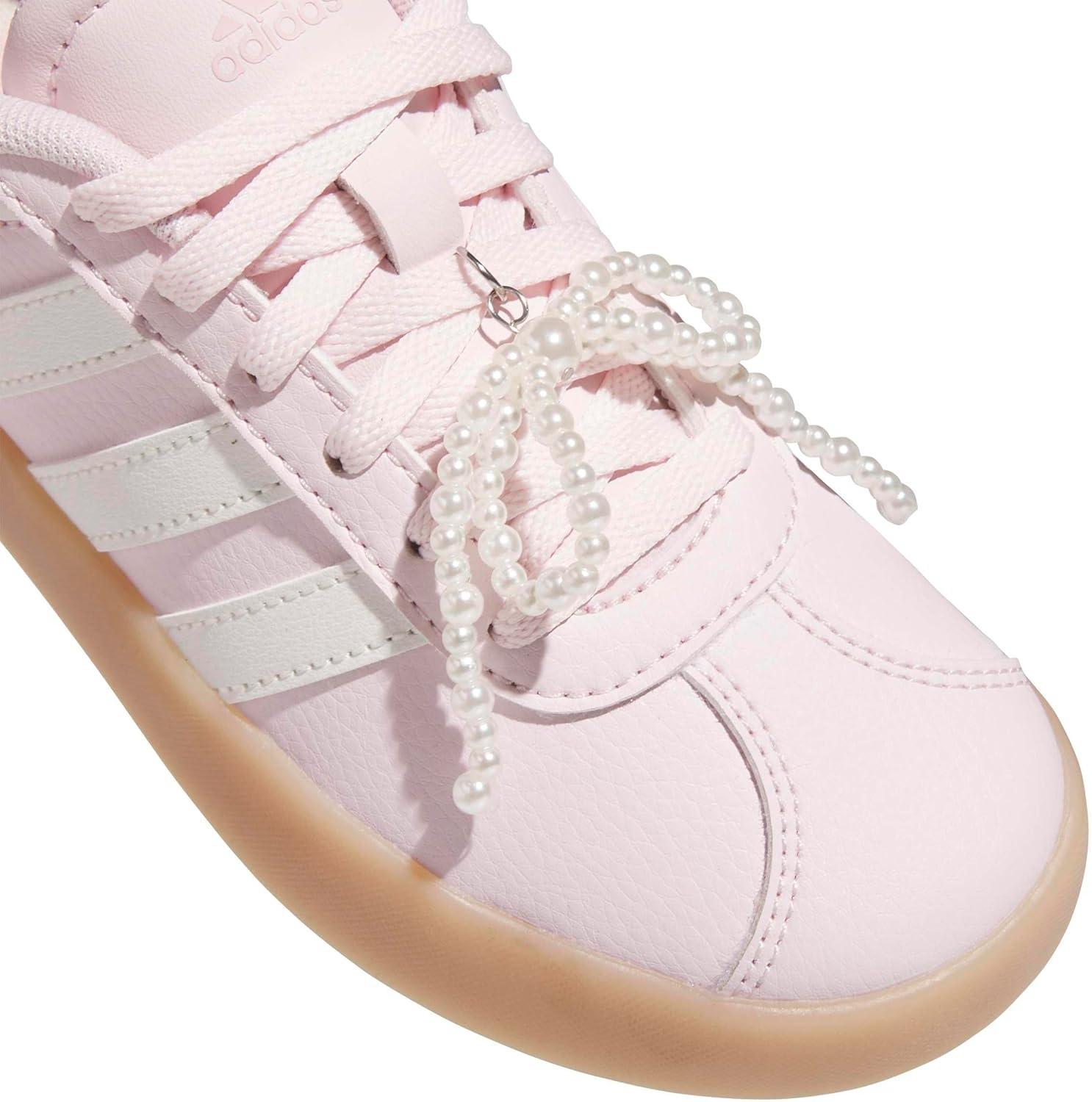 image:imageadidas UnisexKids VL Court 30Distilled PinkZero MetallicClear Pink