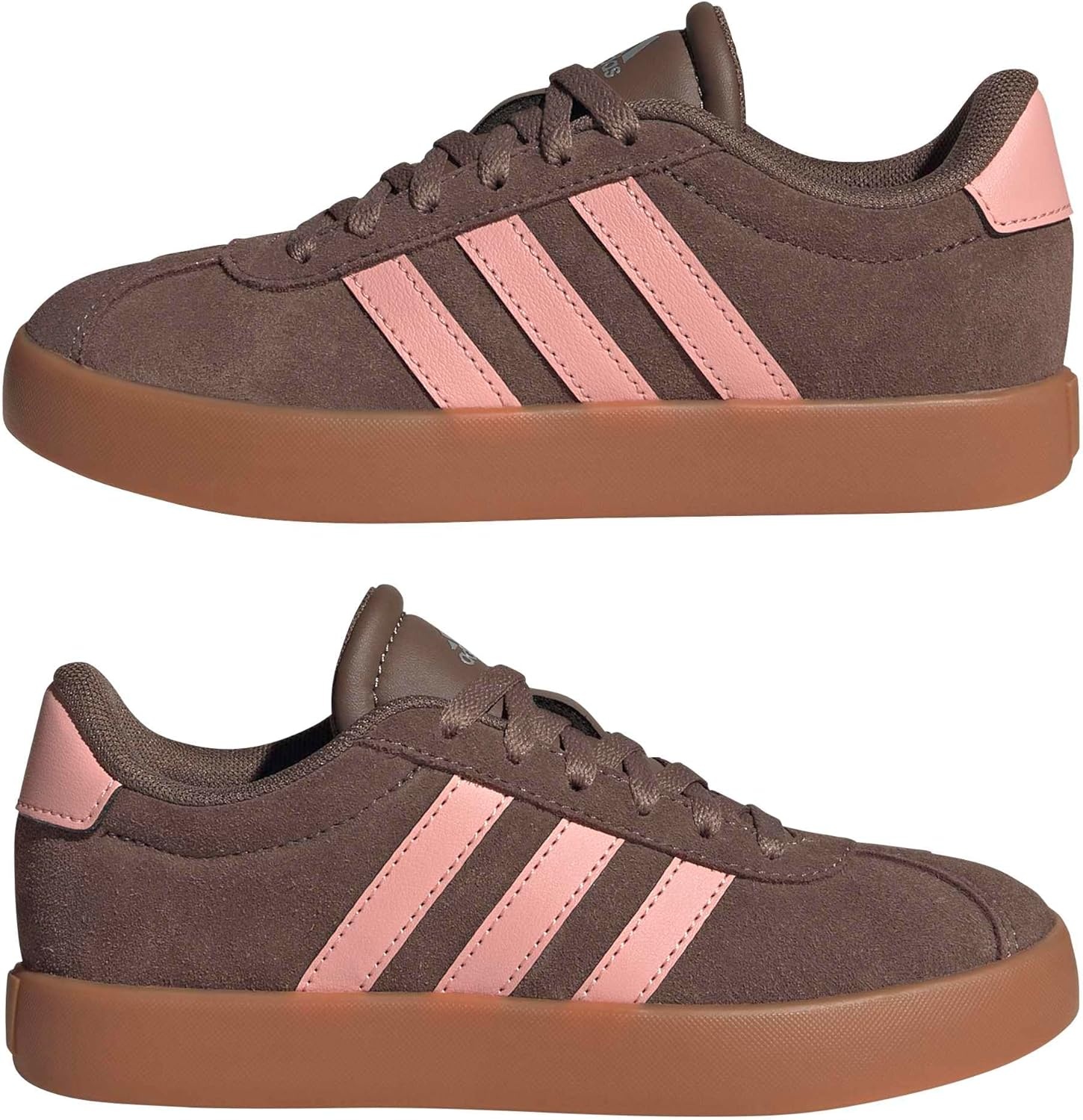 image:imageadidas UnisexKids VL Court 30Earth StrataSemi Frozen TurboAmber Gum