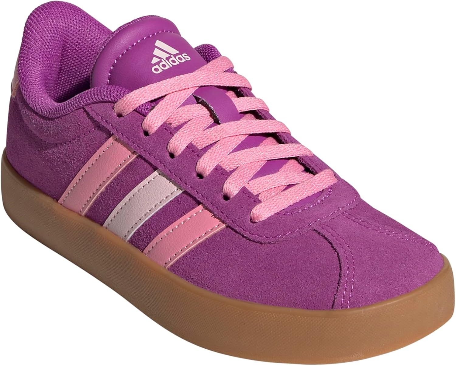 image:imageadidas UnisexKids VL Court 30Flash PinkBliss PinkClear Pink