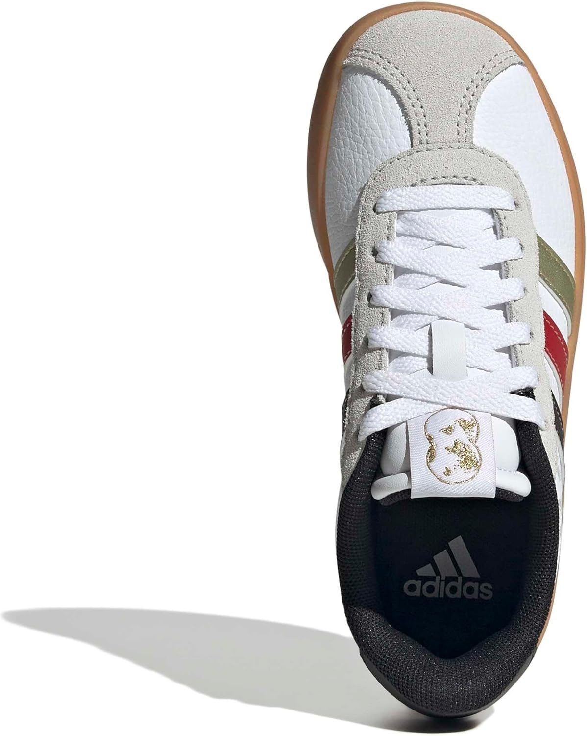 image:imageadidas UnisexKids VL Court 30WhiteBlackGold Metallic