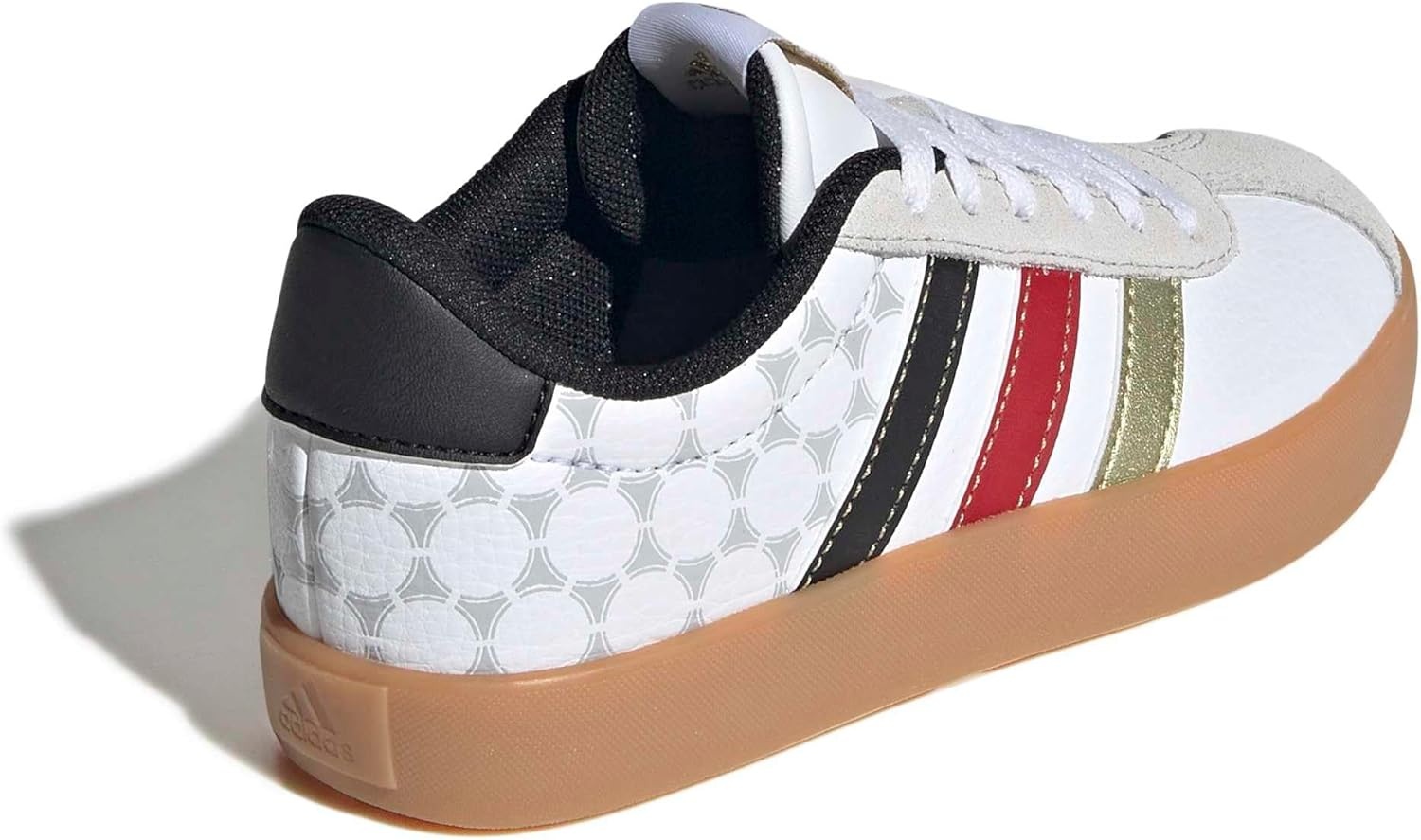 image:imageadidas UnisexKids VL Court 30WhiteBlackGold Metallic