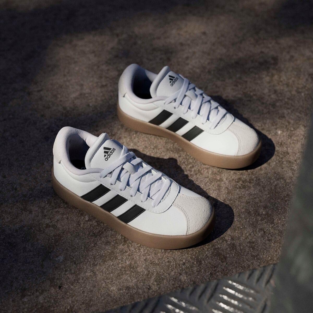 image:imageadidas UnisexKids VL Court 30WhiteBlackGrey
