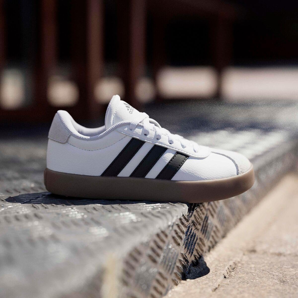 image:imageadidas UnisexKids VL Court 30WhiteBlackGrey