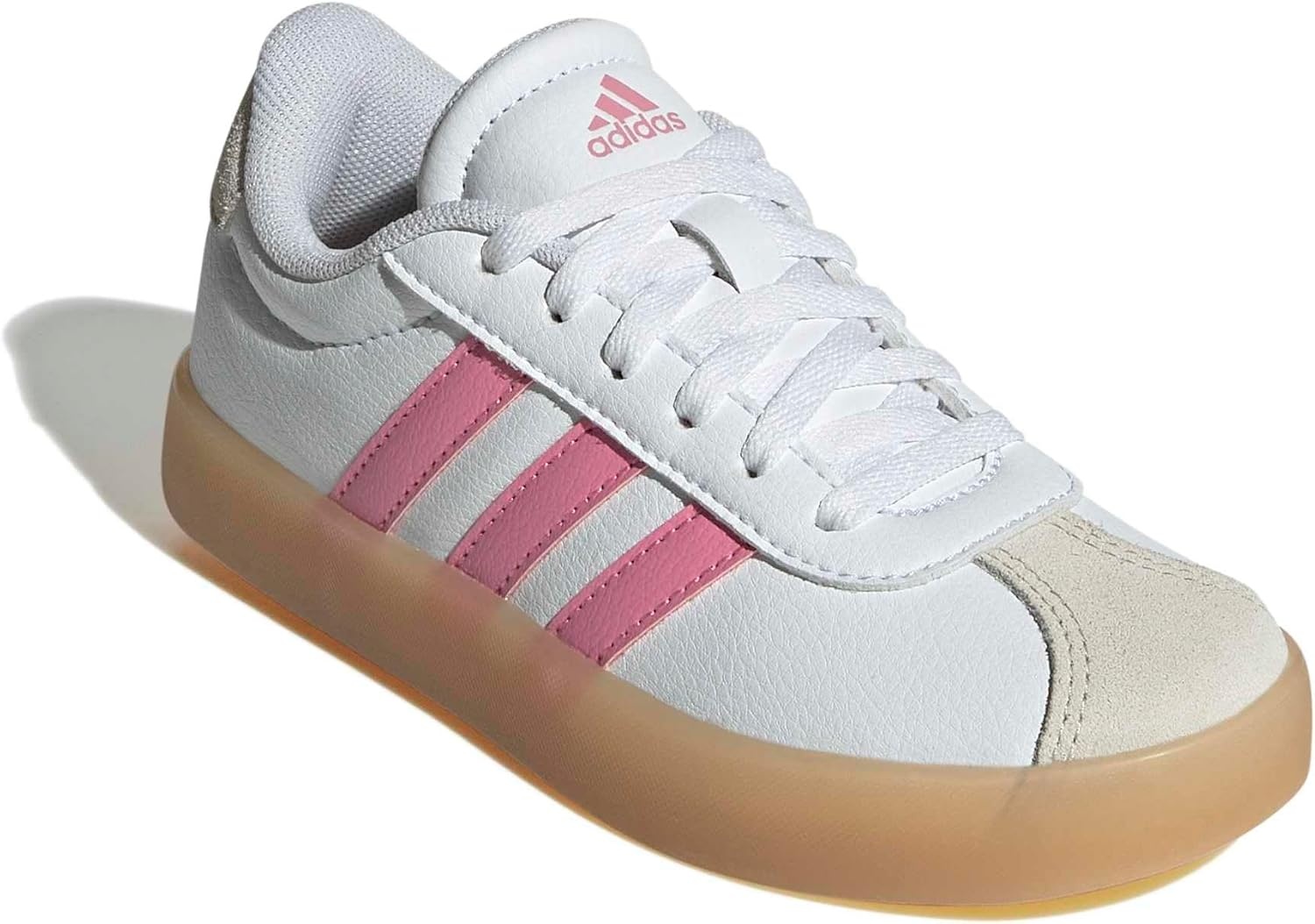 image:imageadidas UnisexKids VL Court 30WhiteBliss PinkAlumina