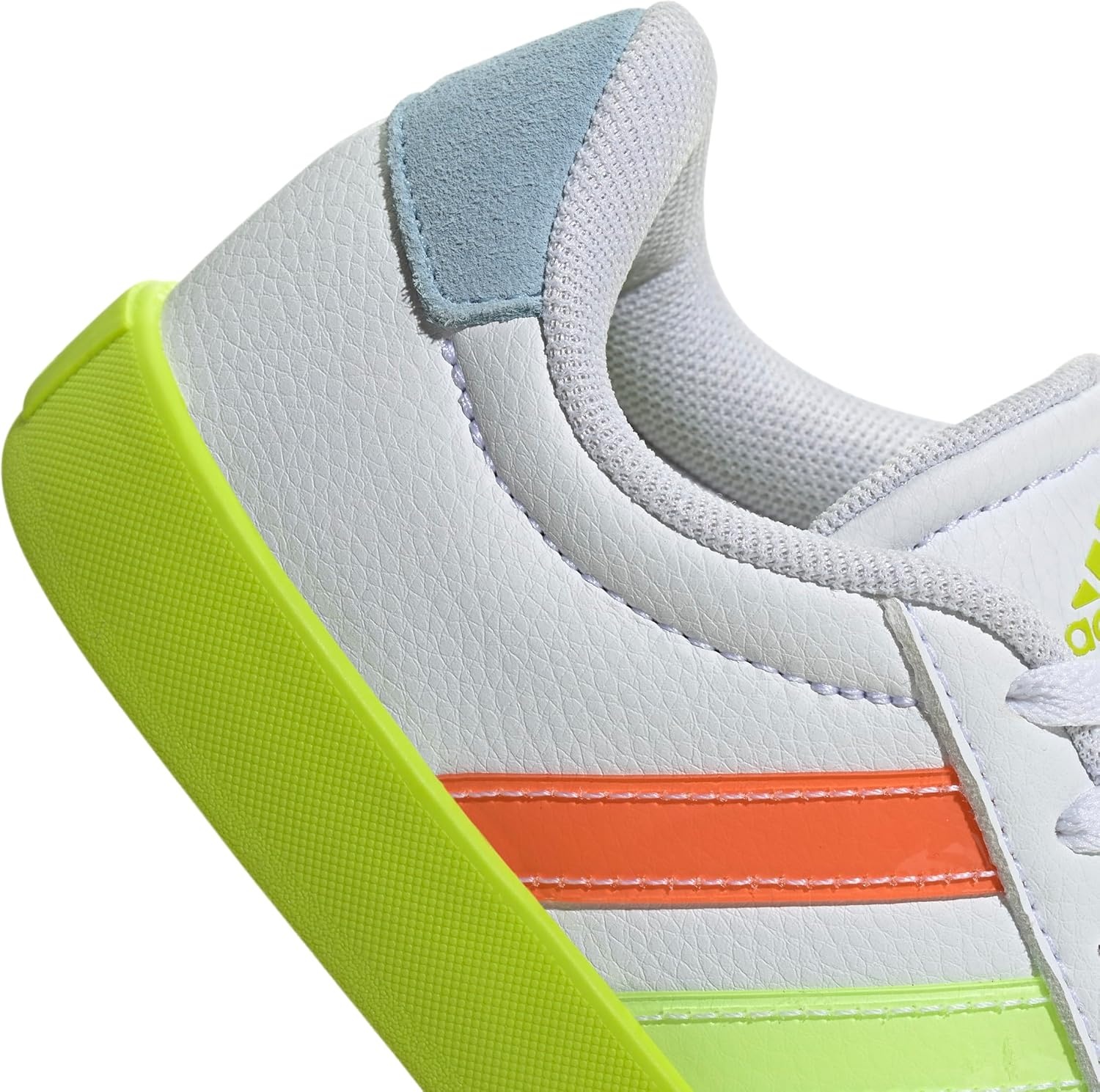 image:imageadidas UnisexKids VL Court 30WhiteClear SkySolar Slime