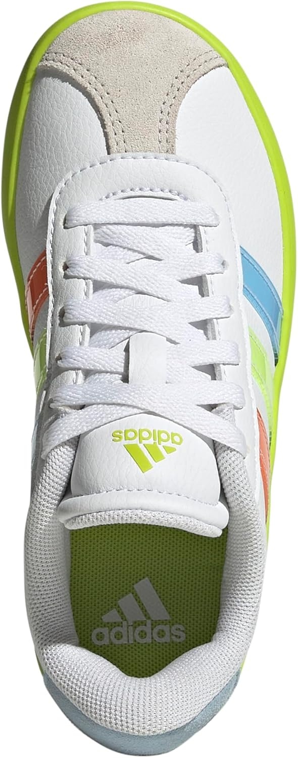 image:imageadidas UnisexKids VL Court 30WhiteClear SkySolar Slime